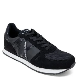 Embossed-logo Panelled Sneakers In Black