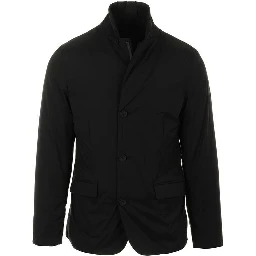 Black Polyester Coat