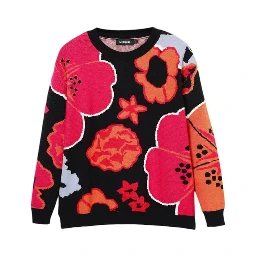 Black Polyamide Sweatshirt