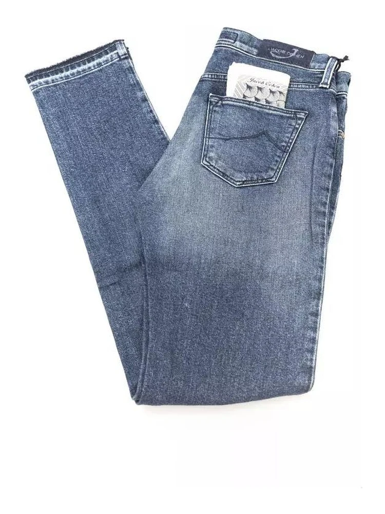 Blue Cotton Jeans & Pant