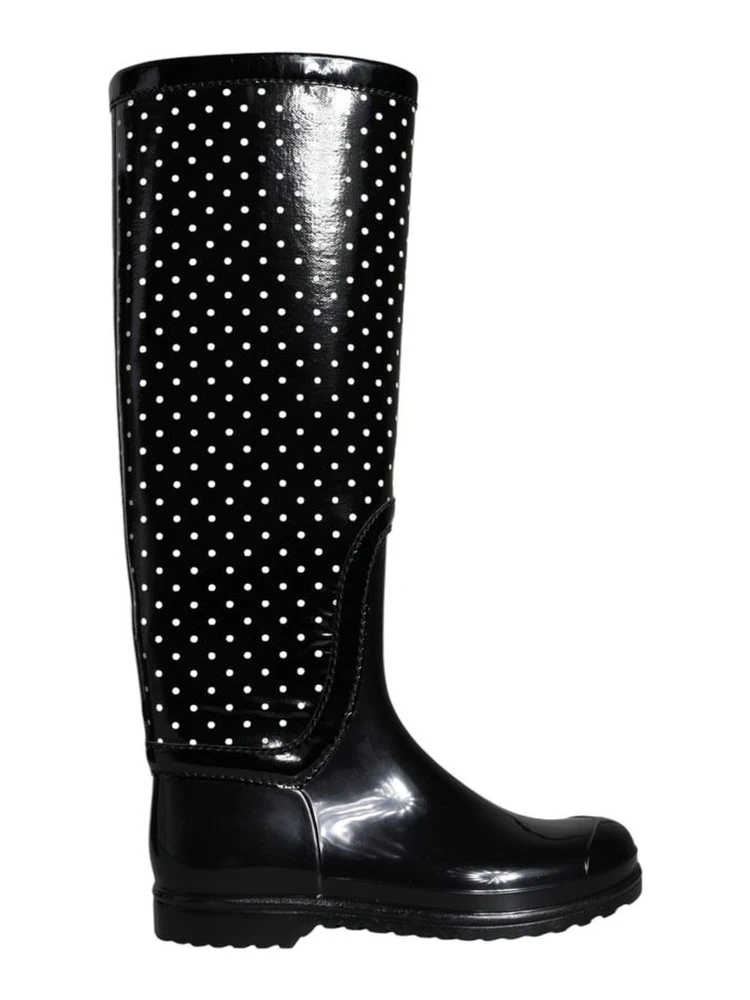 Black Rubber Rain Boots
