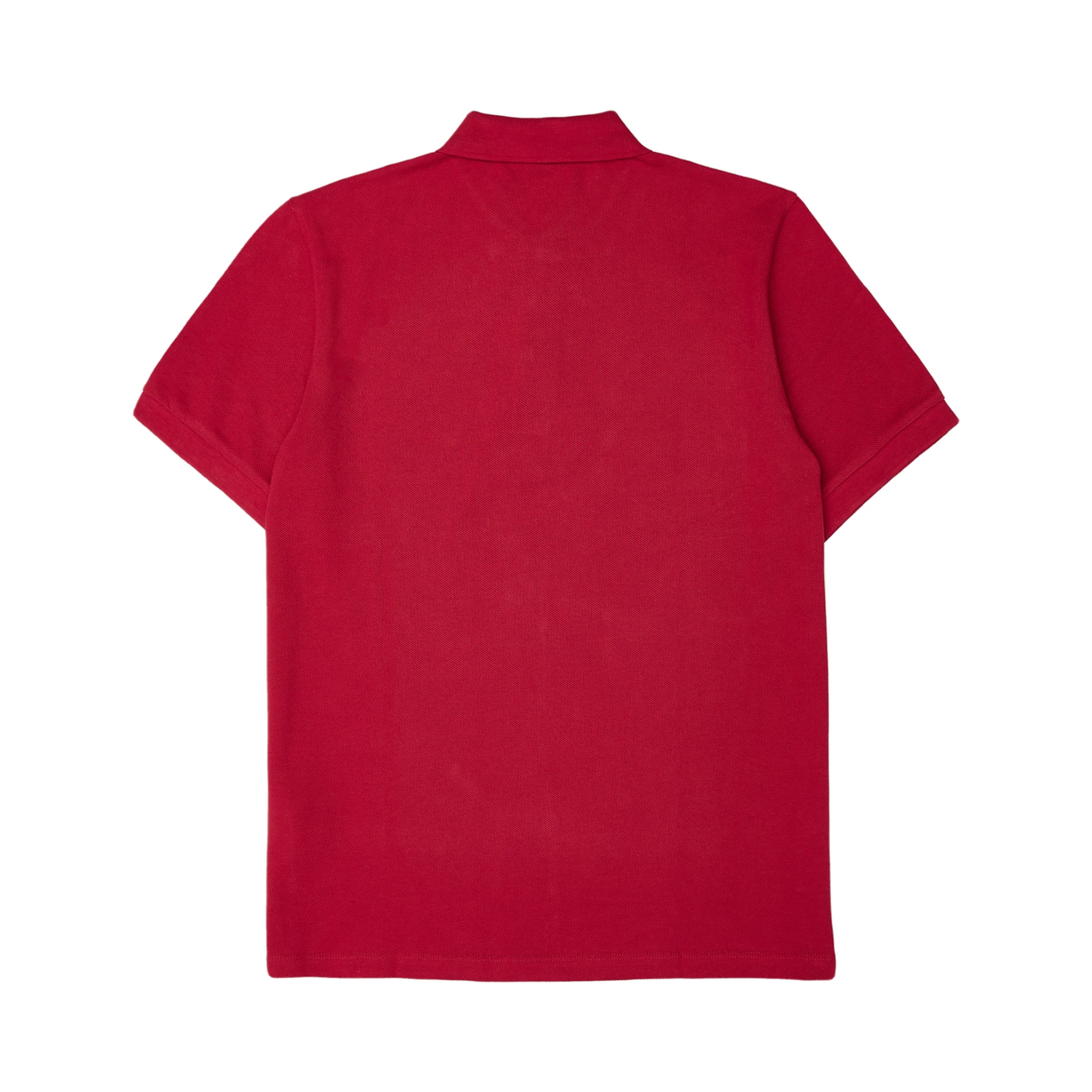 Red Cotton Collared Polo Shirt