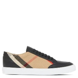 Black Leather New Salmond Sneakers