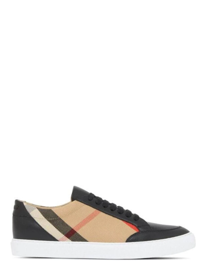 Black Leather New Salmond Sneakers