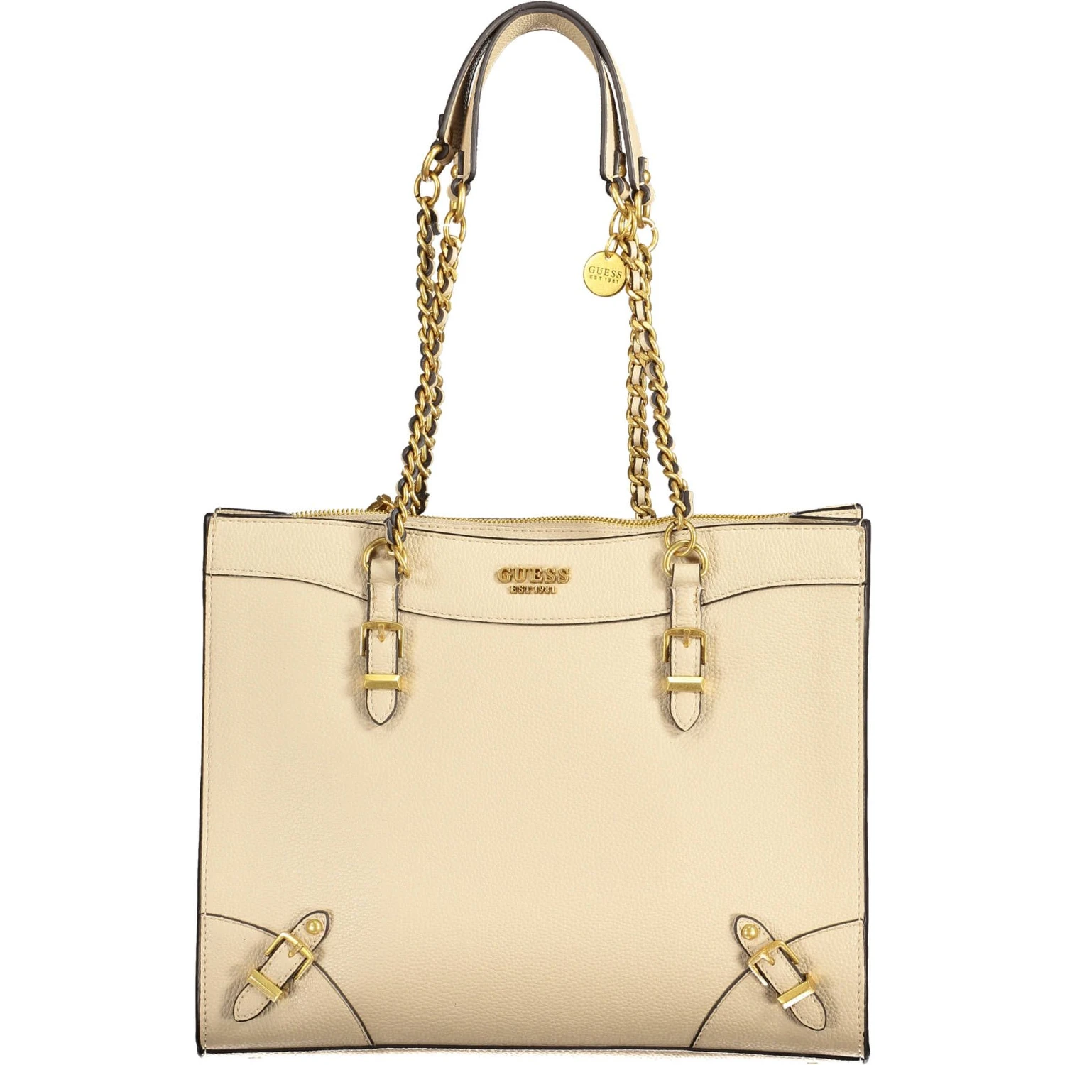 Beige Polyethylene Handbag