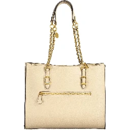 Beige Polyethylene Handbag