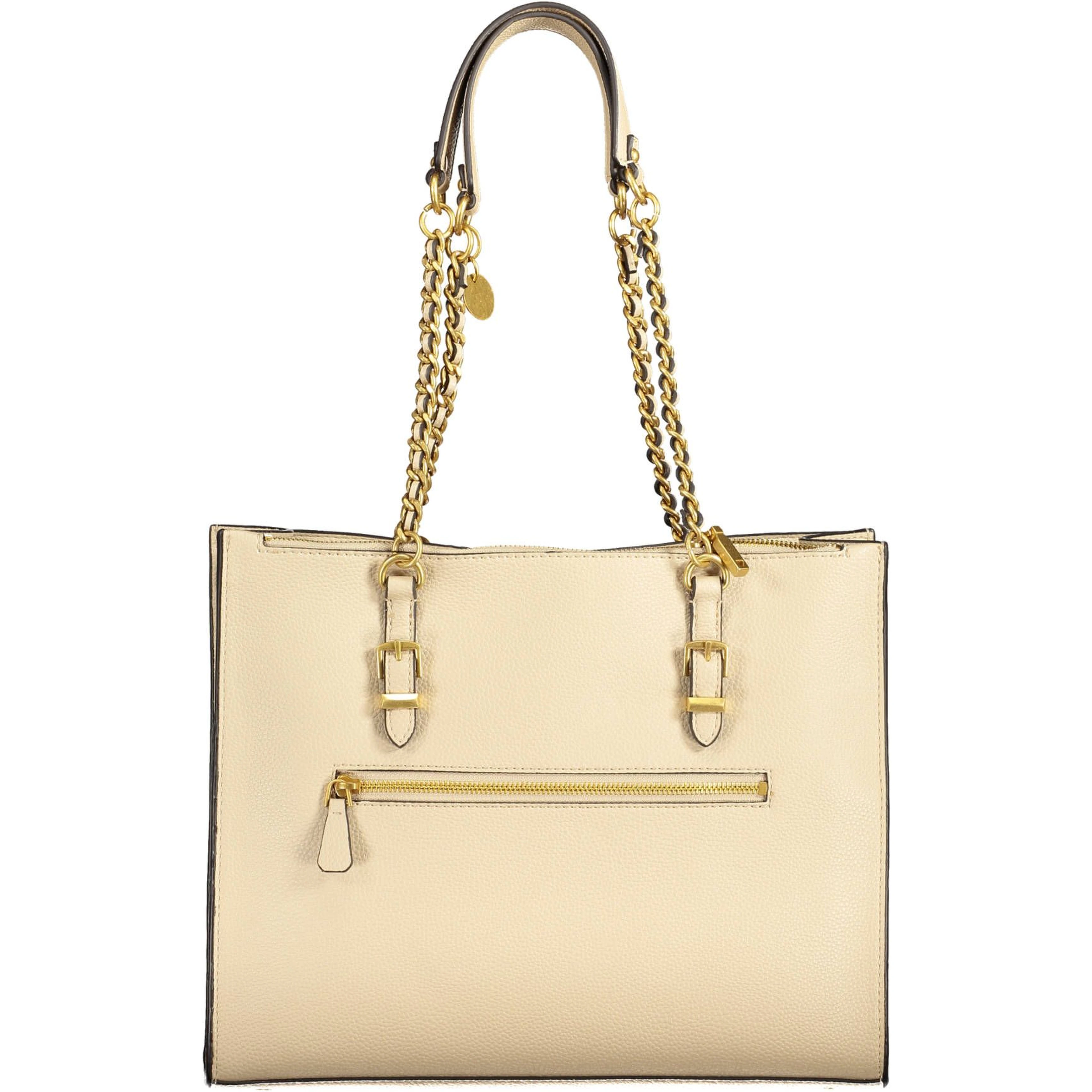 Beige Polyethylene Handbag