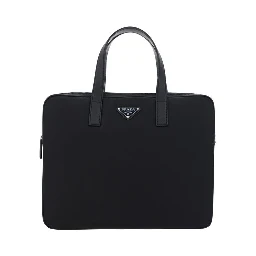 Black Polyamide Shoulder Bag