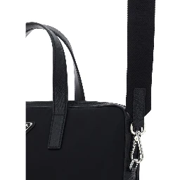 Black Polyamide Shoulder Bag
