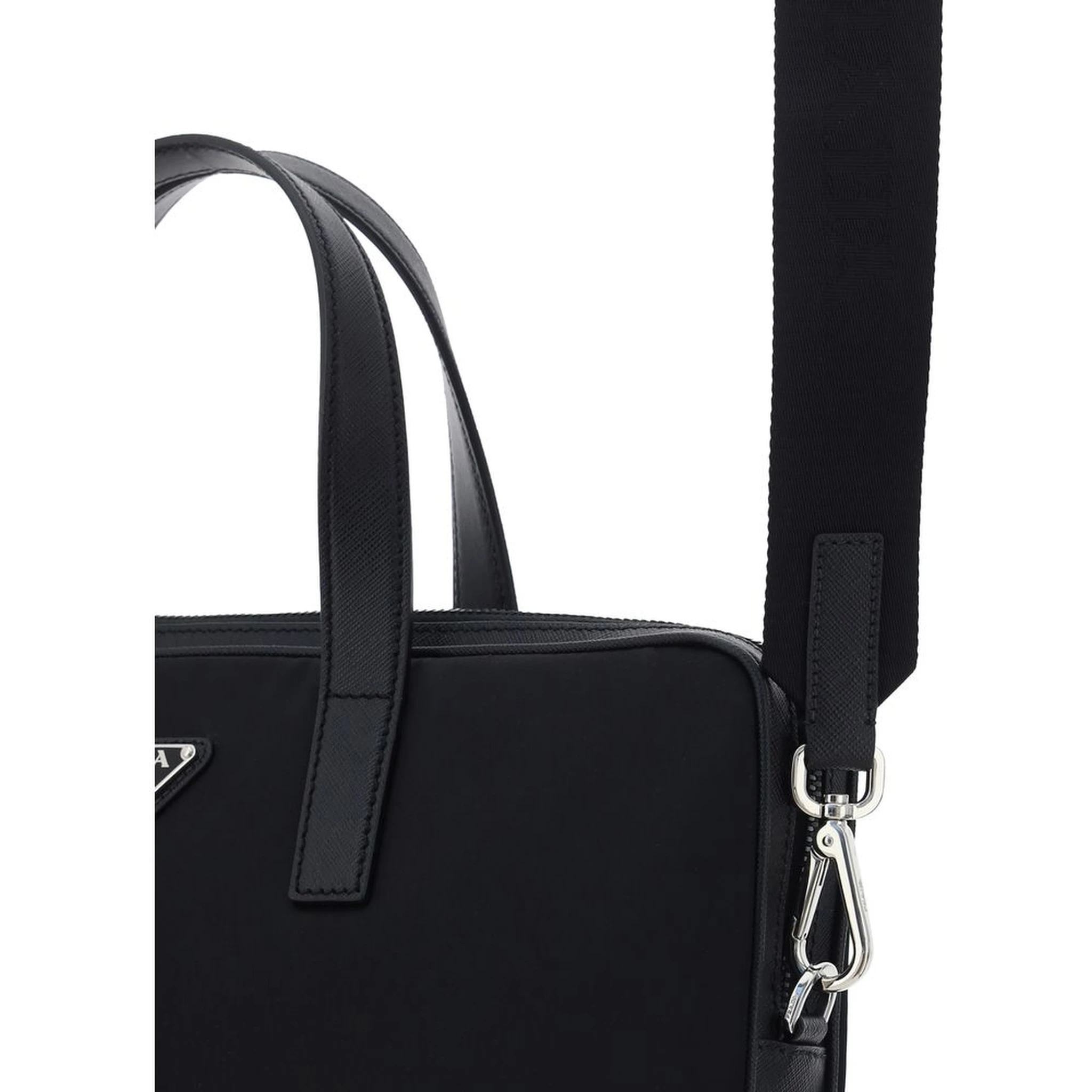 Black Polyamide Shoulder Bag