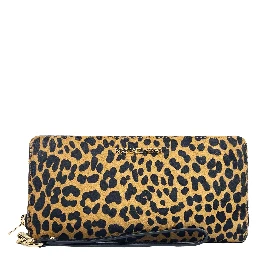 Jet Set Animal Print Continental Wristlet Wallet