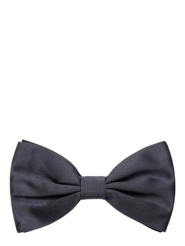 Gray Silk Bowtie
