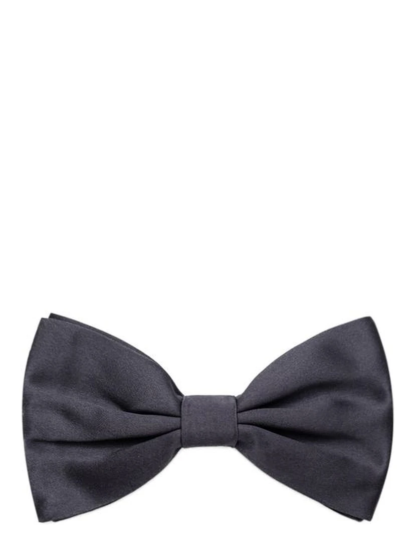 Gray Silk Bowtie