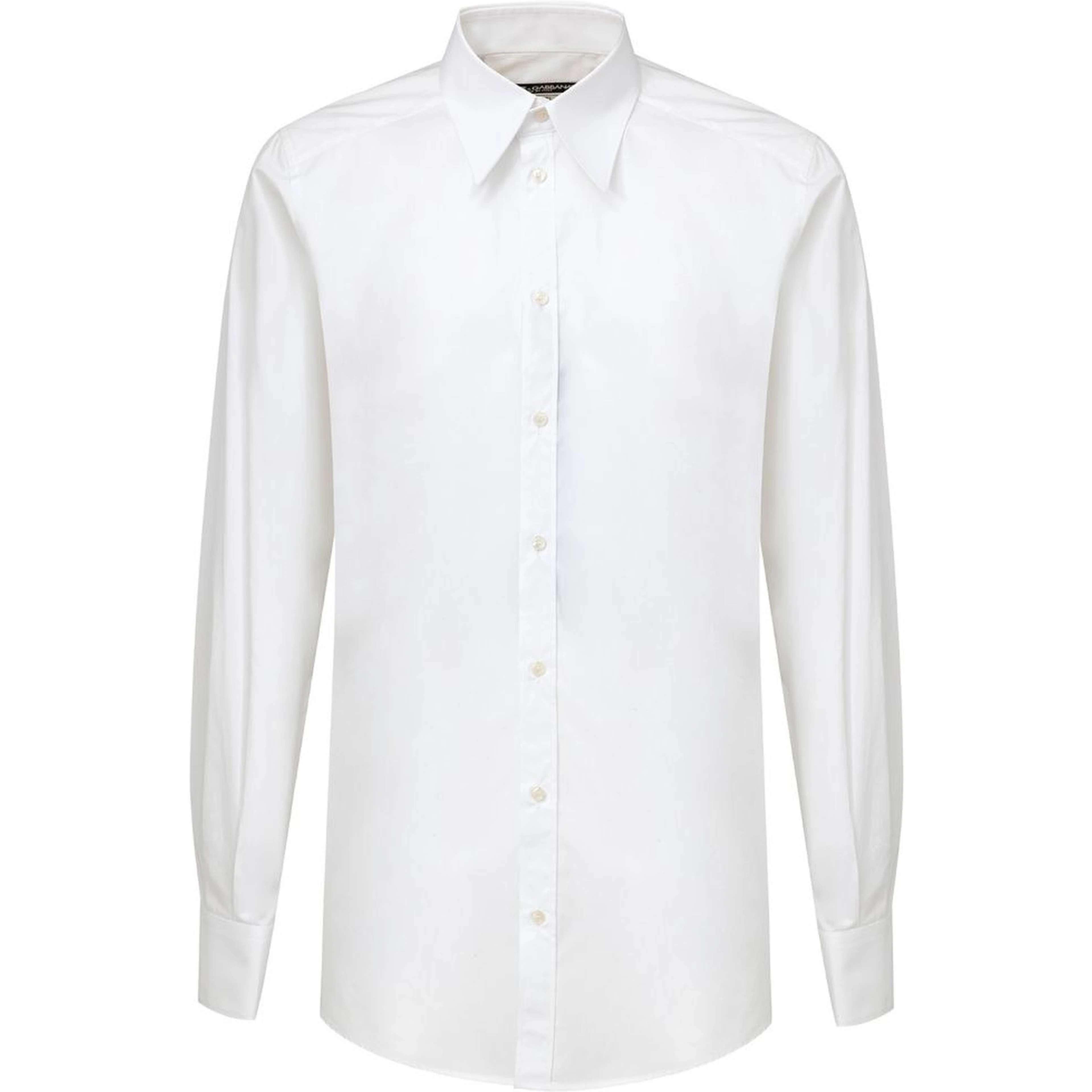 White Cotton Dress Shirt