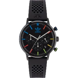 ساعة رياضية سوداء صناعية