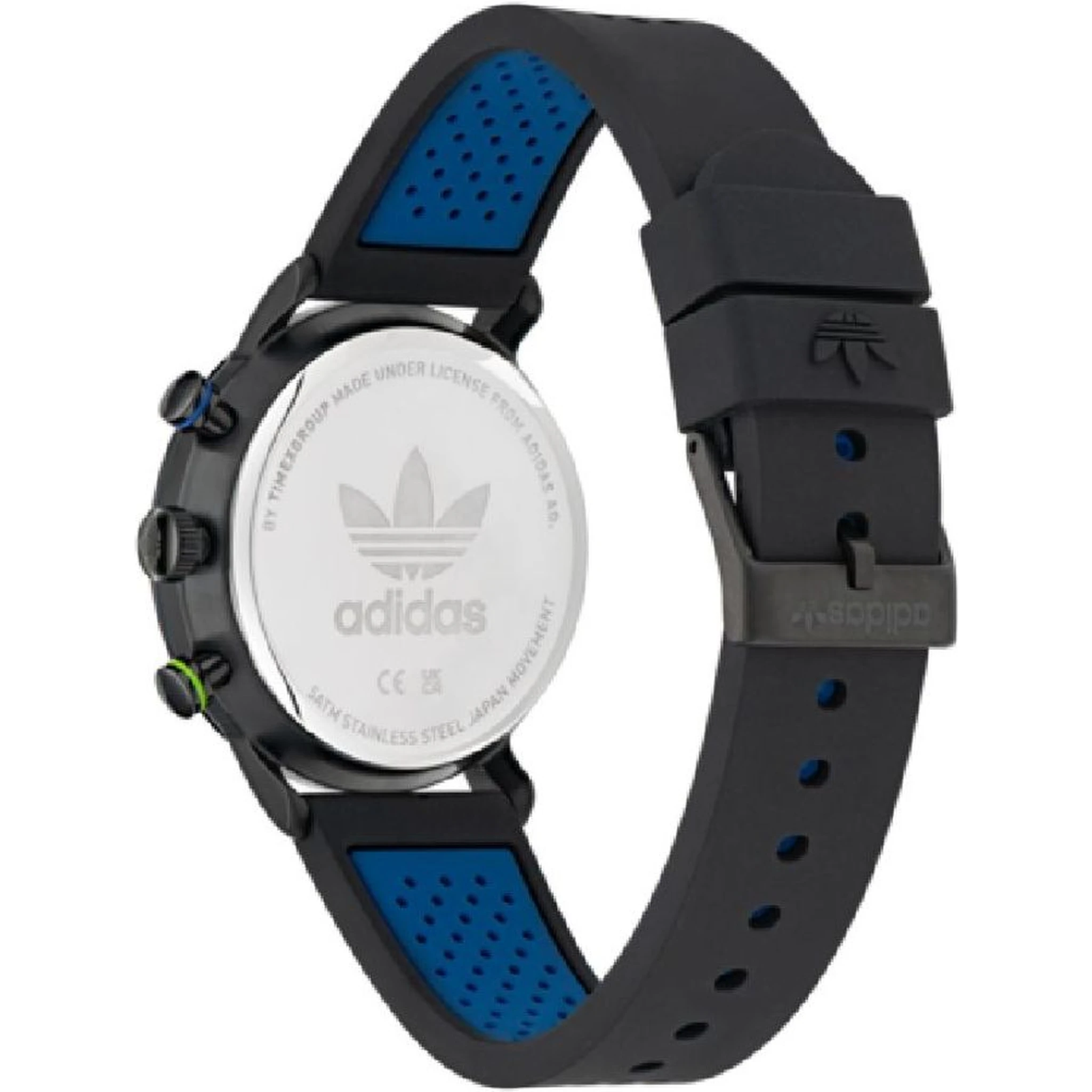 ساعة رياضية سوداء صناعية