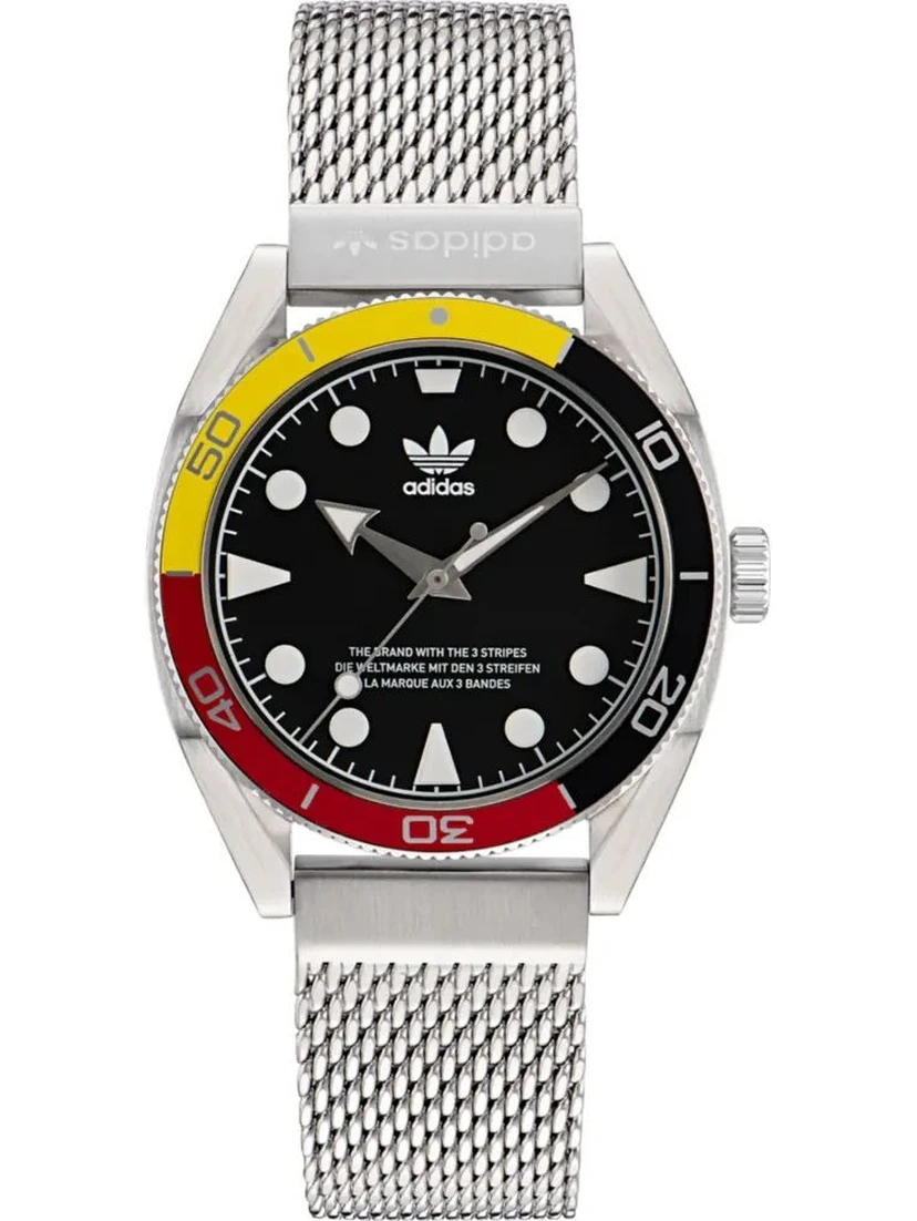 Gray Stainless Steel Dress Watch