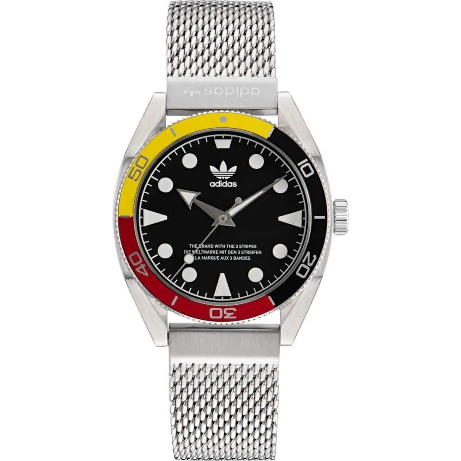 Gray Stainless Steel Dress Watch