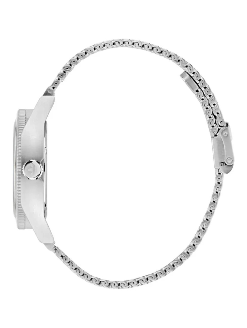 Gray Stainless Steel Dress Watch