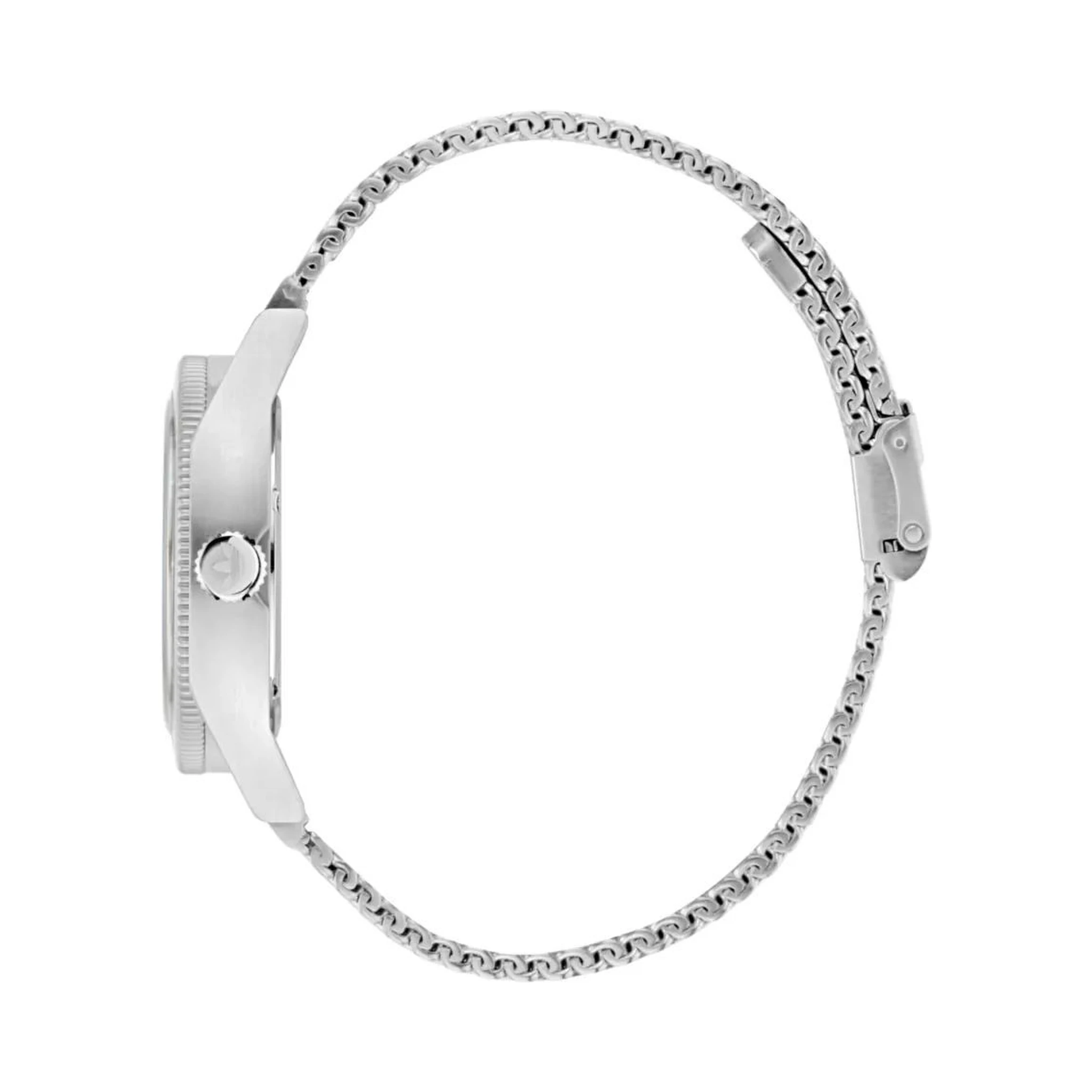 ساعة يد رسمية من الفولاذ المقاوم للصدأ الرمادي