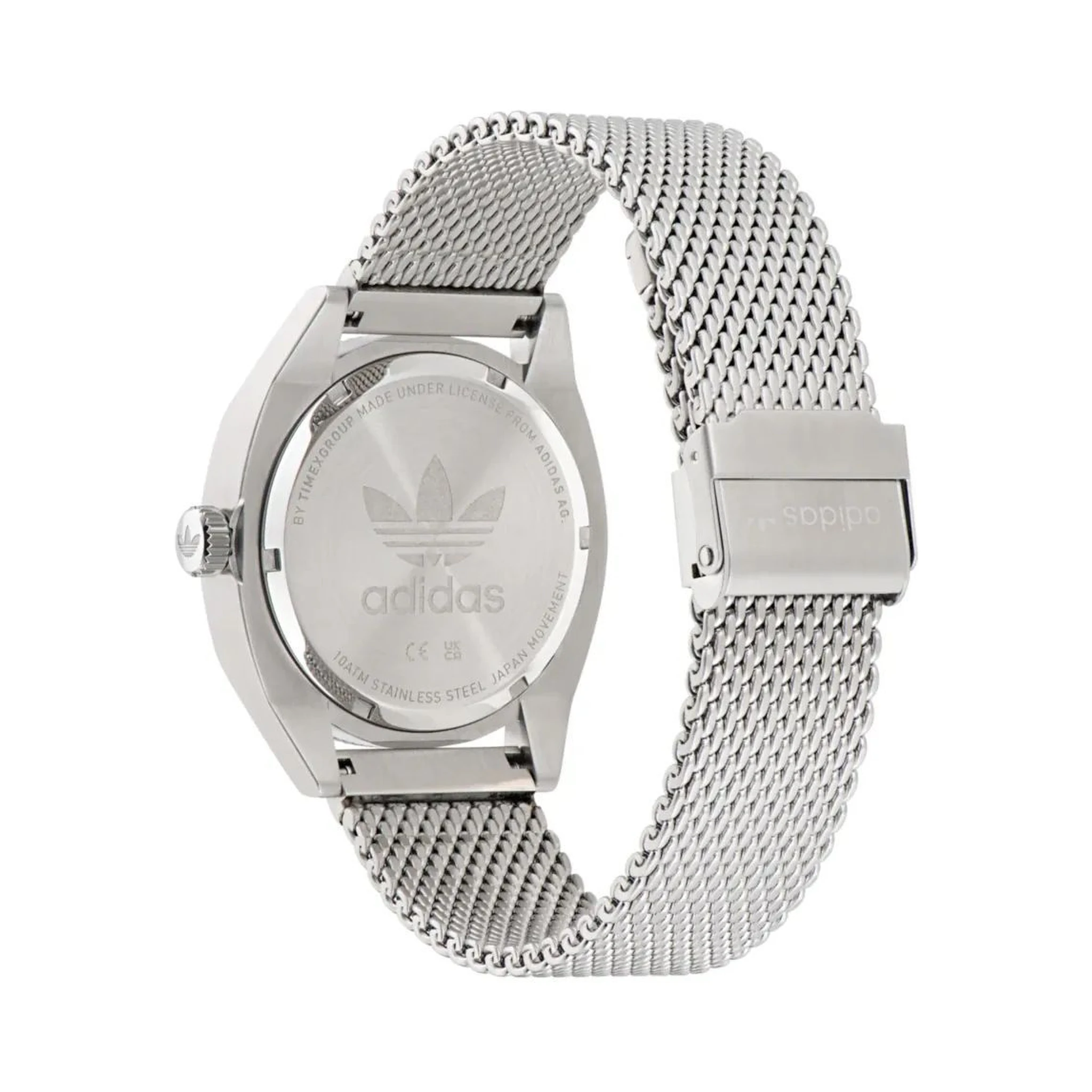 ساعة يد رسمية من الفولاذ المقاوم للصدأ الرمادي