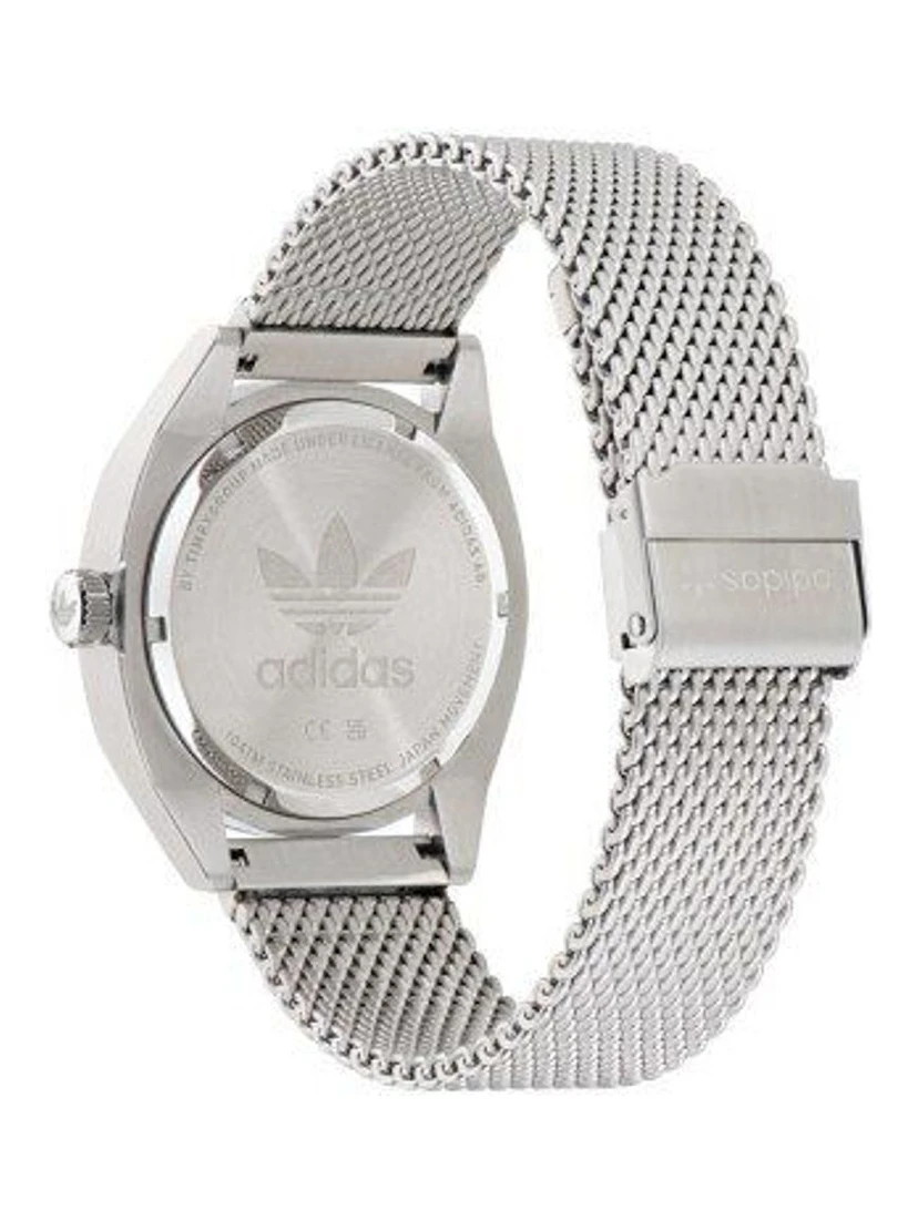 ساعة يد رسمية من الفولاذ المقاوم للصدأ الرمادي