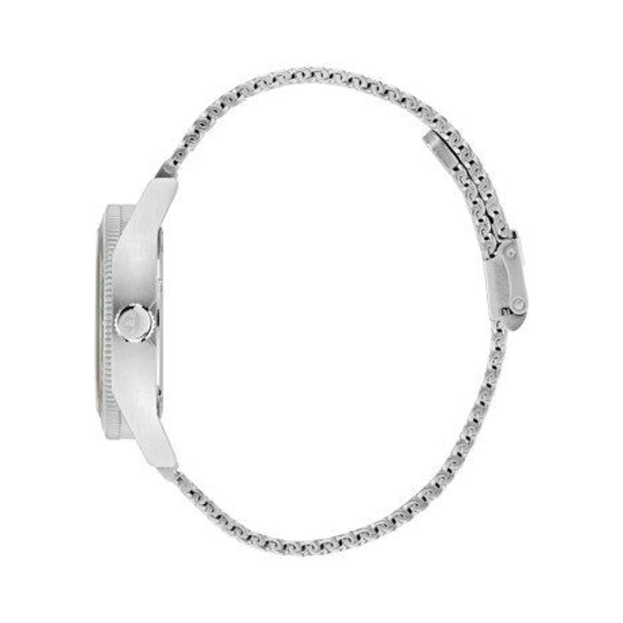 ساعة يد رسمية من الفولاذ المقاوم للصدأ الرمادي