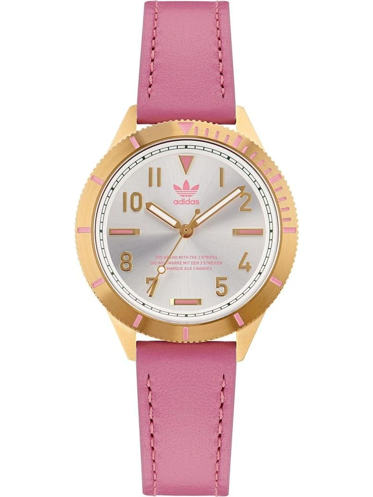 Multicolor Leather Dress Watch