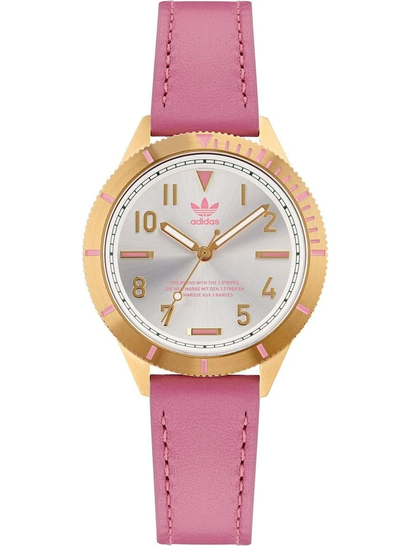 Multicolor Leather Dress Watch