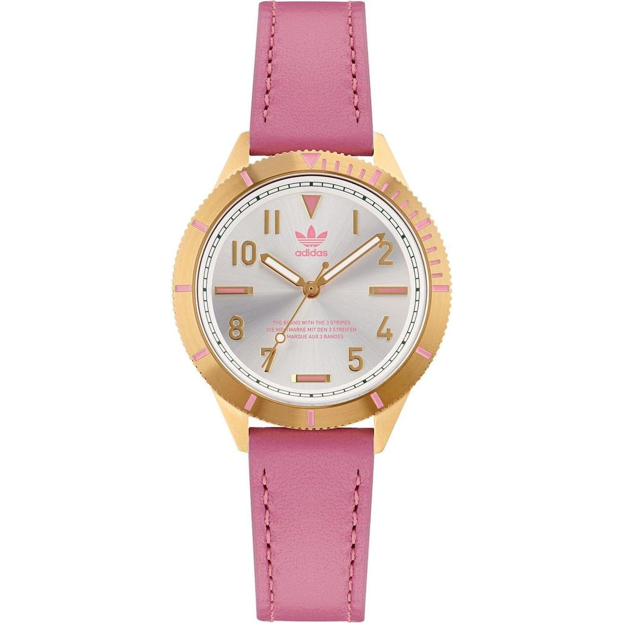 Multicolor Leather Dress Watch
