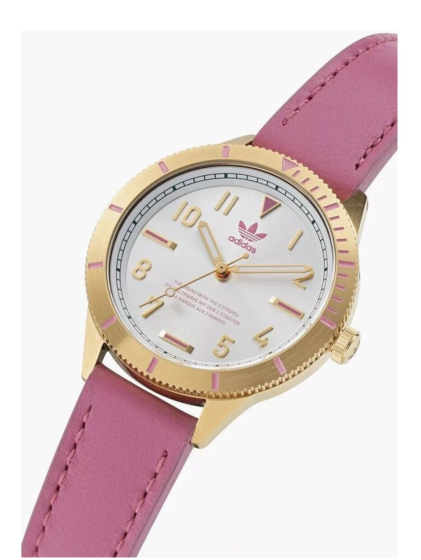 Multicolor Leather Dress Watch