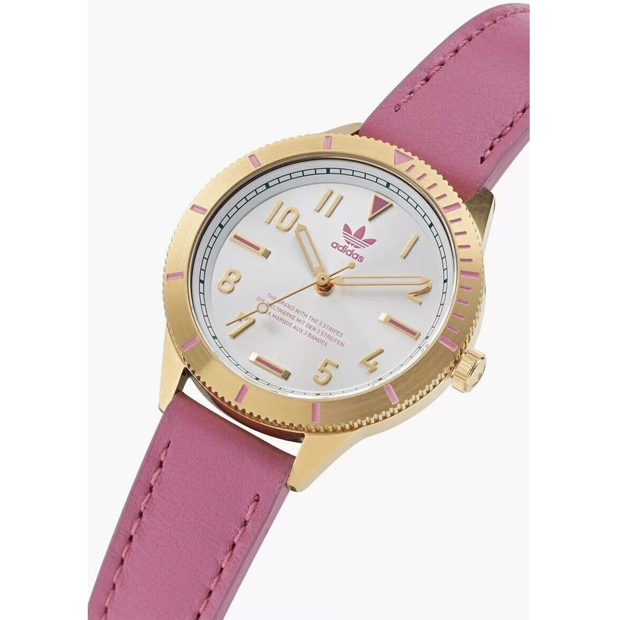 Multicolor Leather Dress Watch