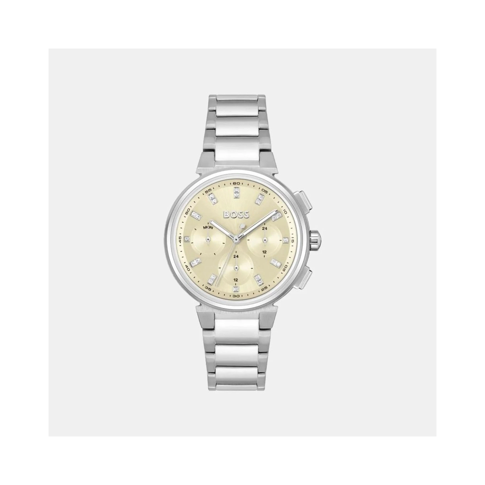 Silver Stainless Steel Dress Watch