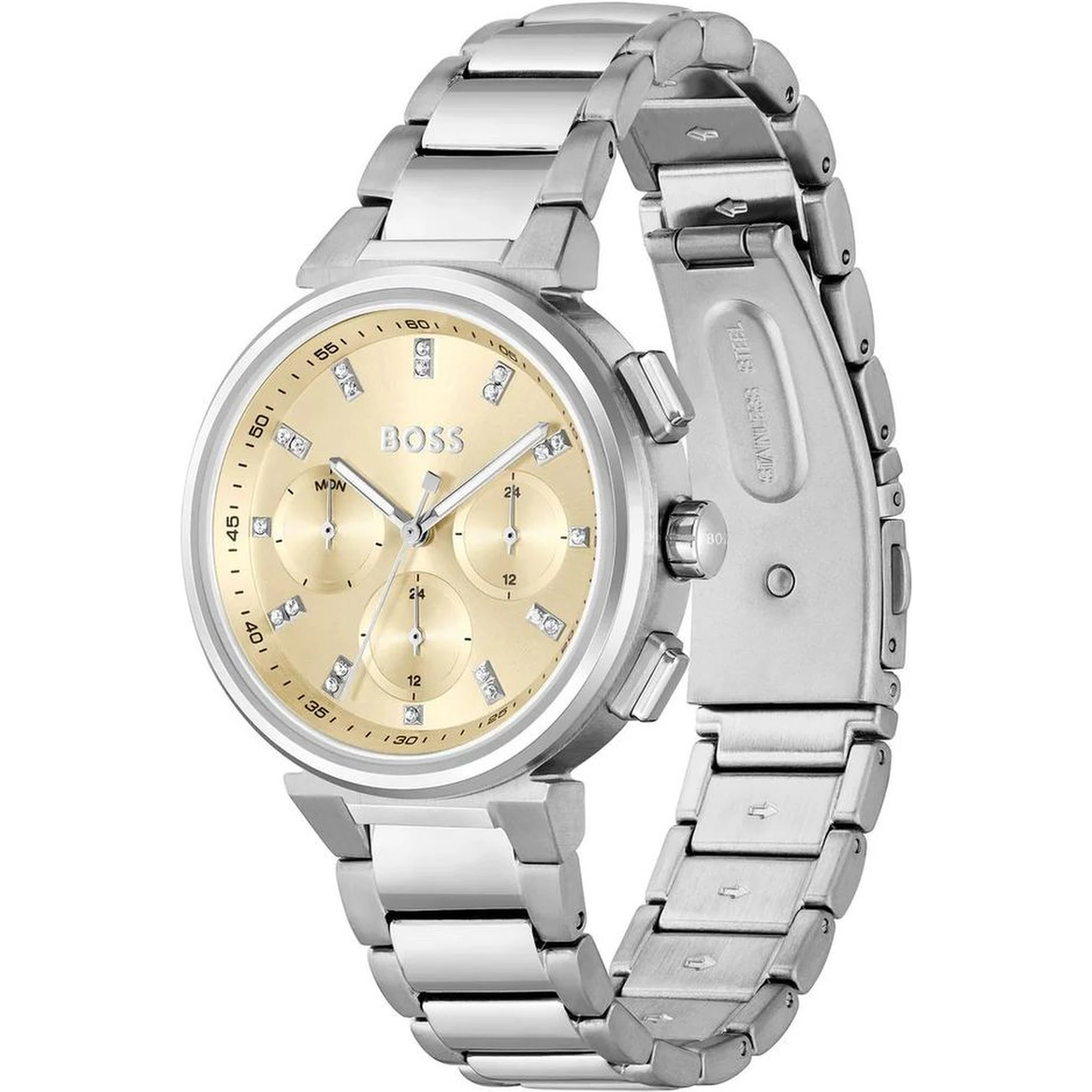 Silver Stainless Steel Dress Watch