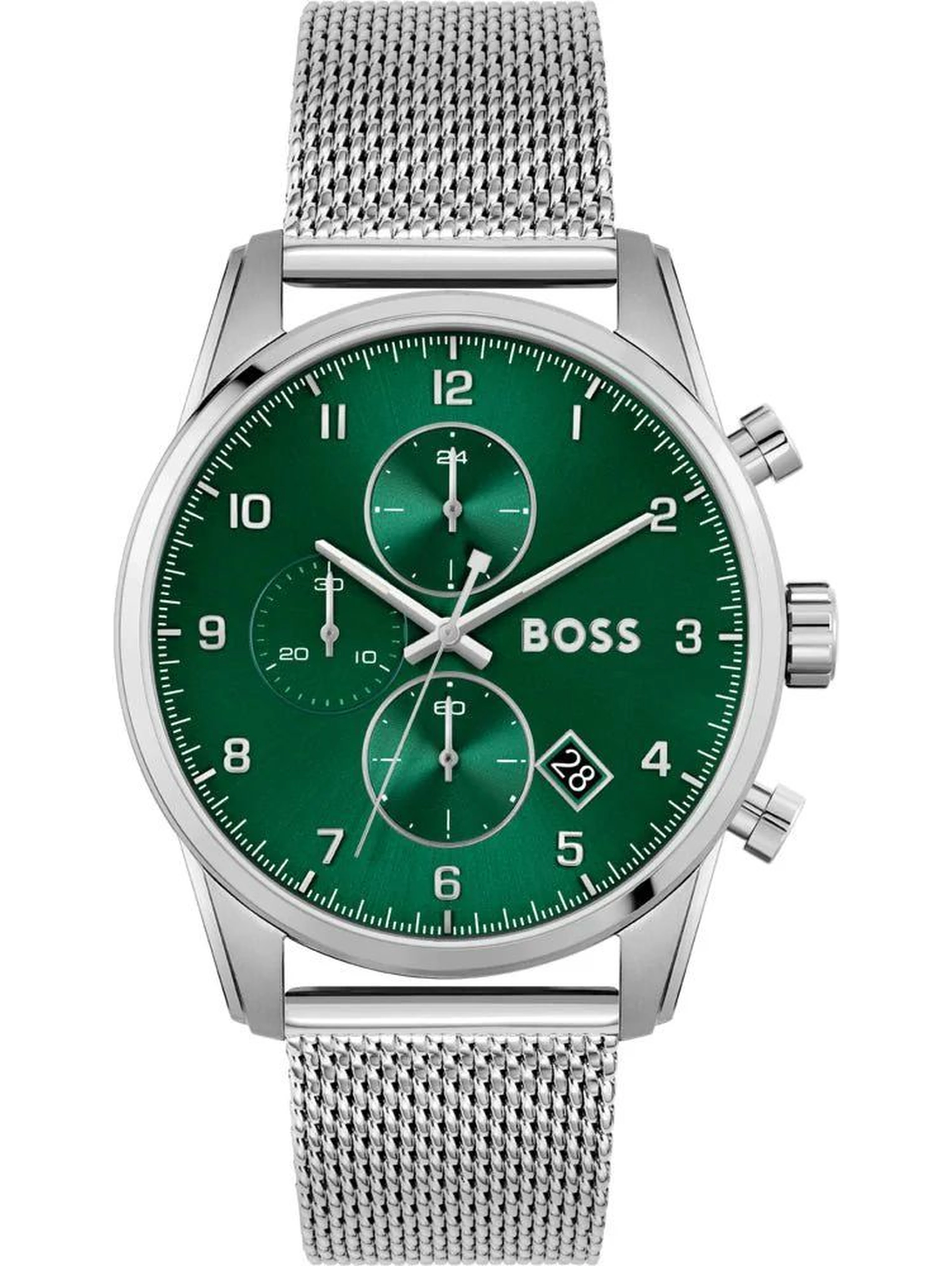 Silver Stainless Steel Dress Watch