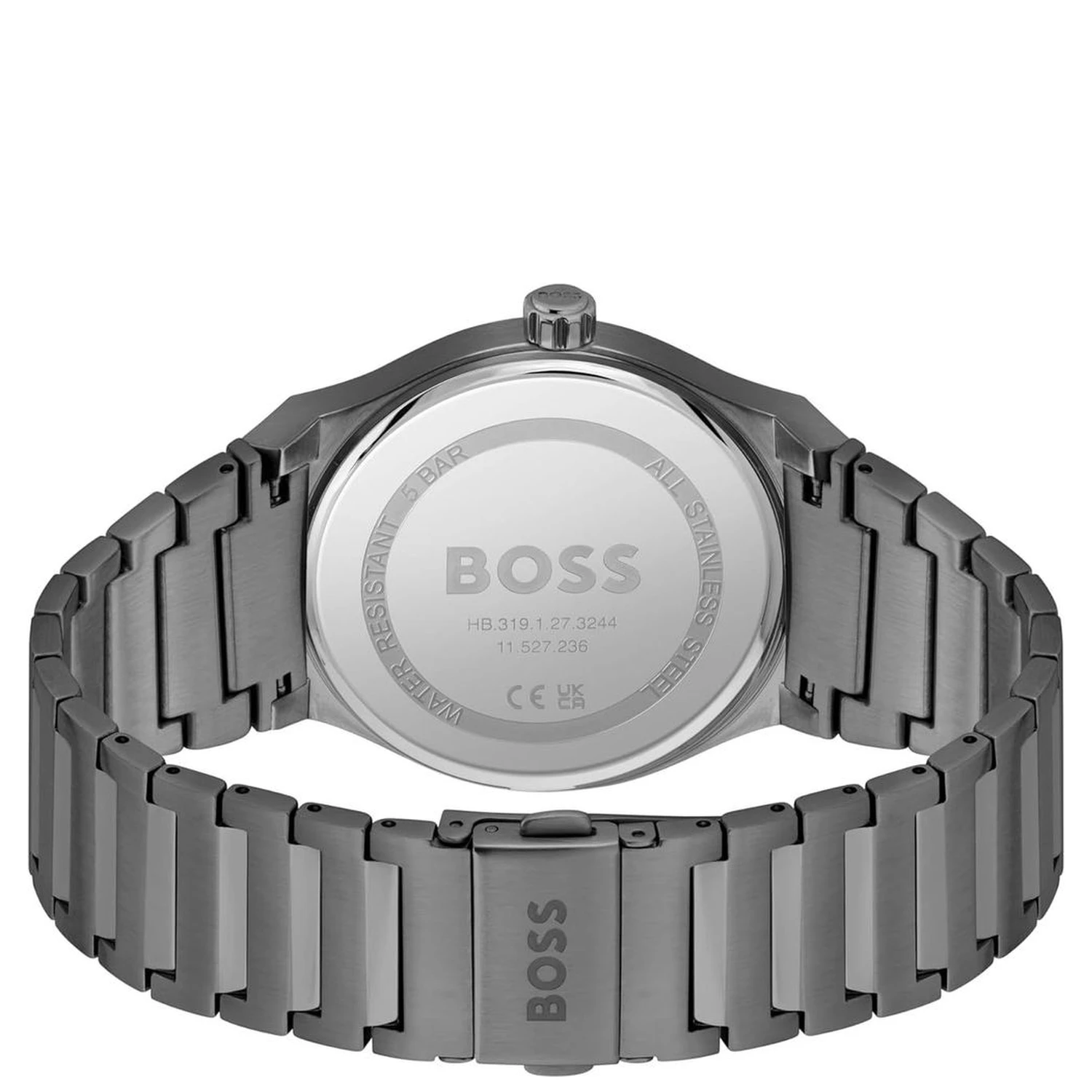 Gray Stainless Steel Dress Watch