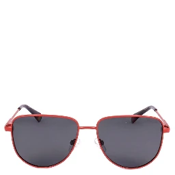Orange Stainless Steel Sunglasses