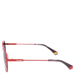 Orange Stainless Steel Sunglasses