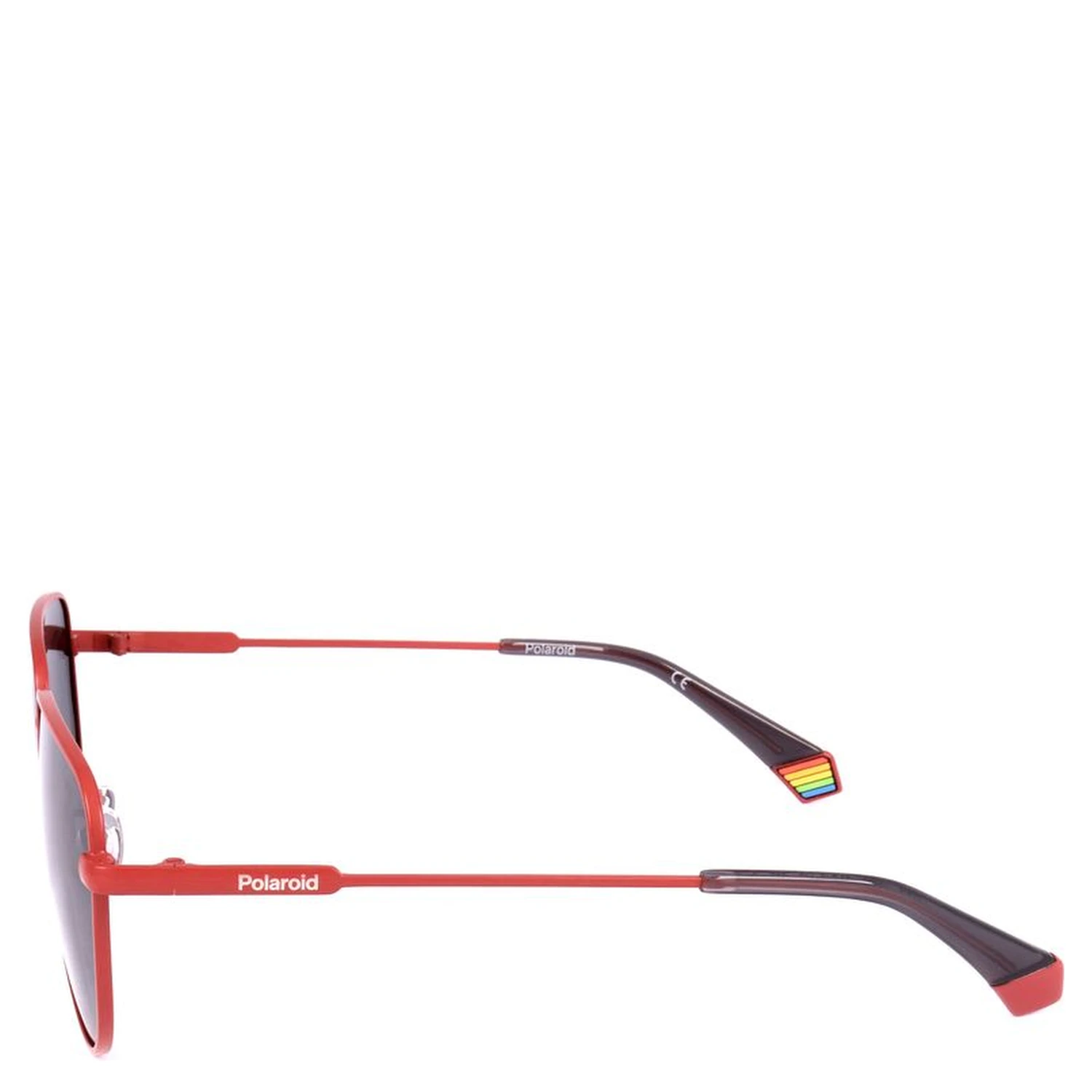 Orange Stainless Steel Sunglasses