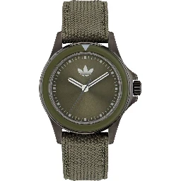Green Fabric Dress Watch