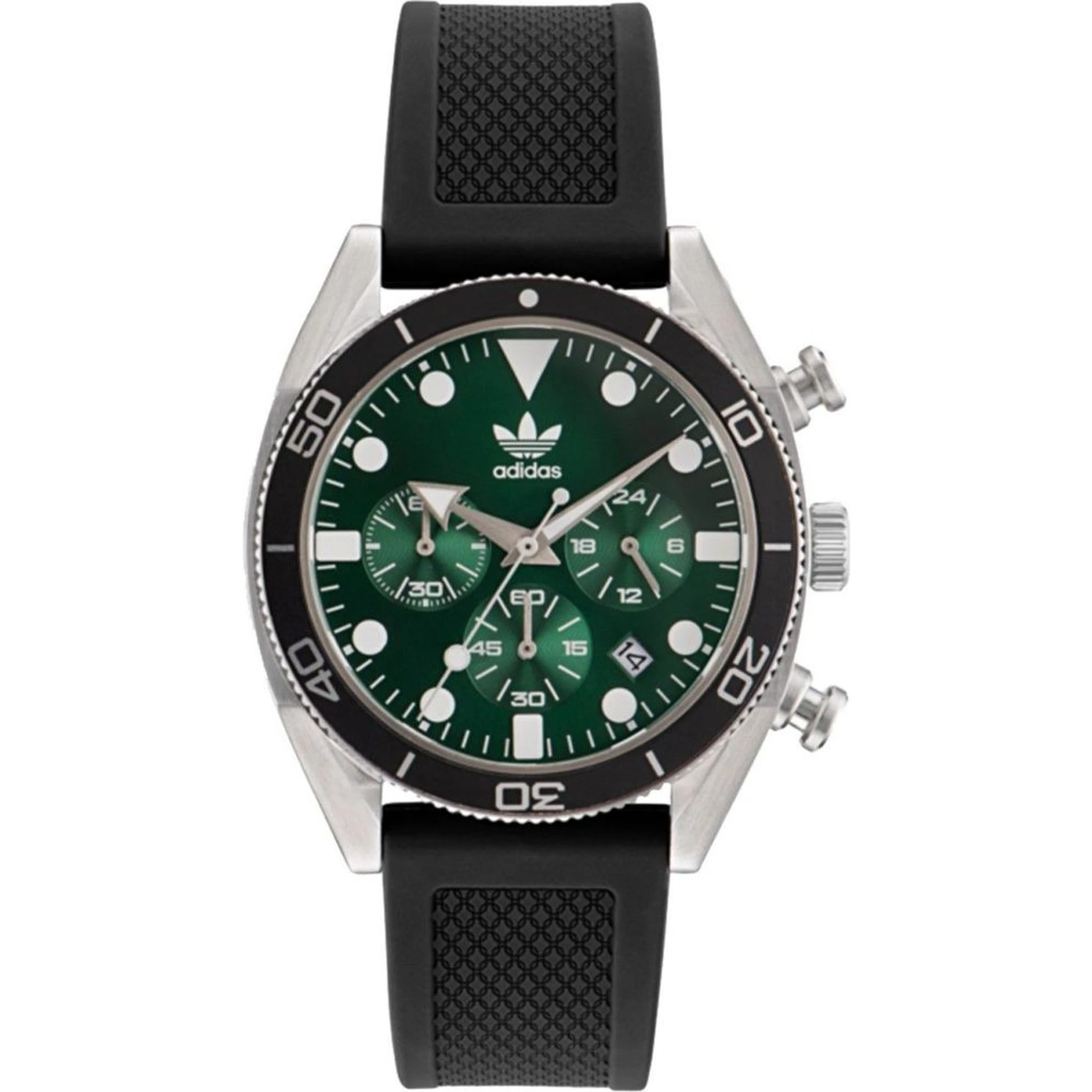 ساعة رياضية سوداء صناعية