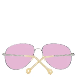 نظارات شمسية معدنية ذهبية