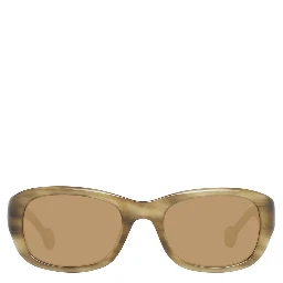 نظارات شمسية بلاستيكية بنية اللون