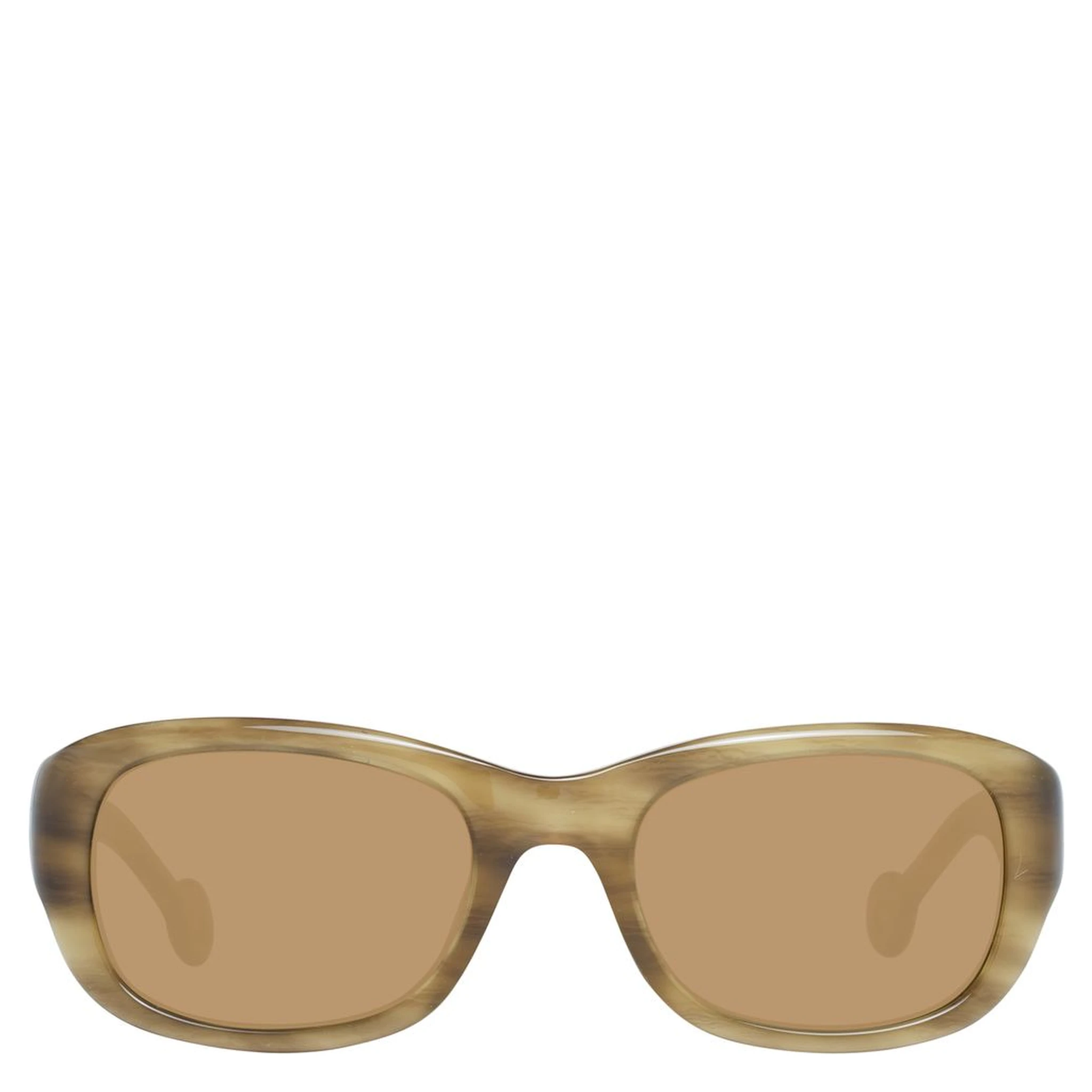 نظارات شمسية بلاستيكية بنية اللون