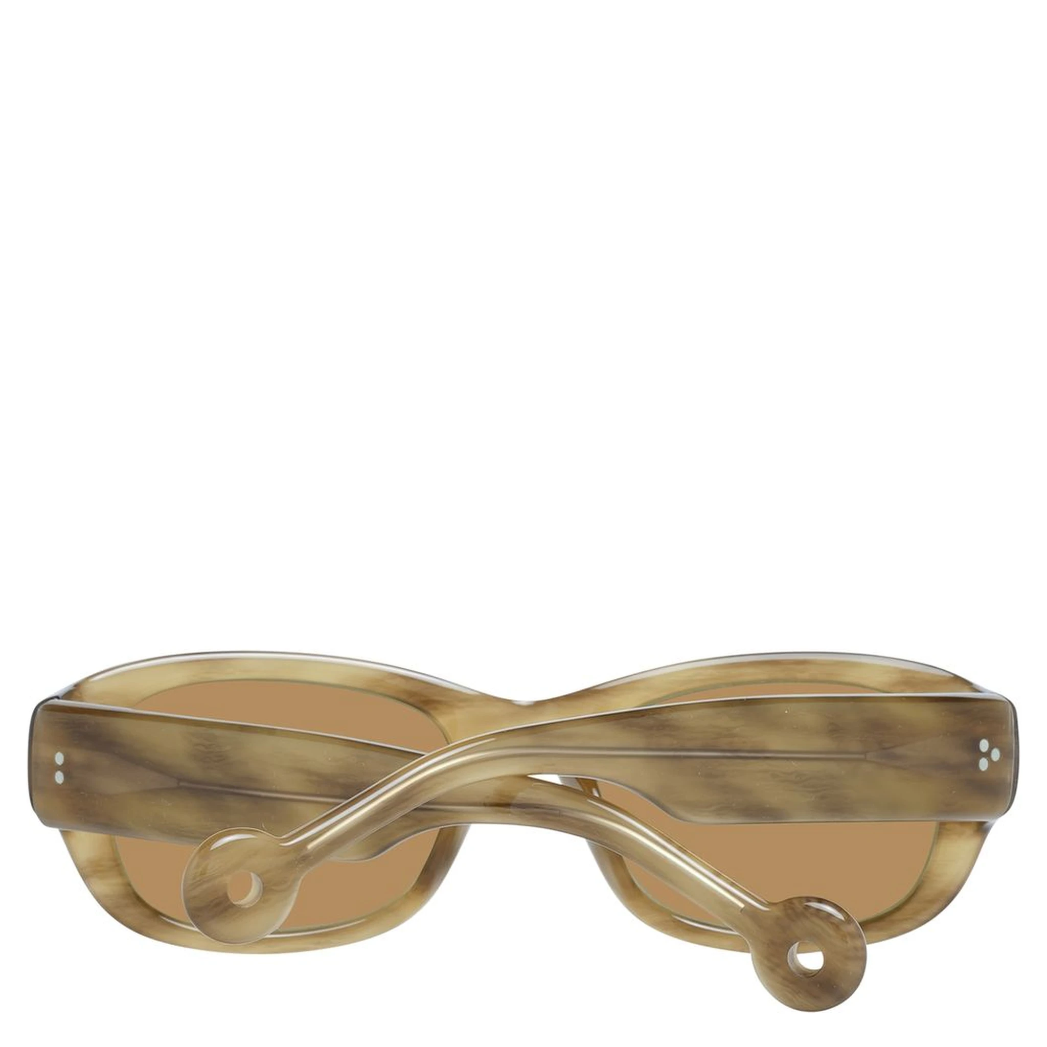 نظارات شمسية بلاستيكية بنية اللون