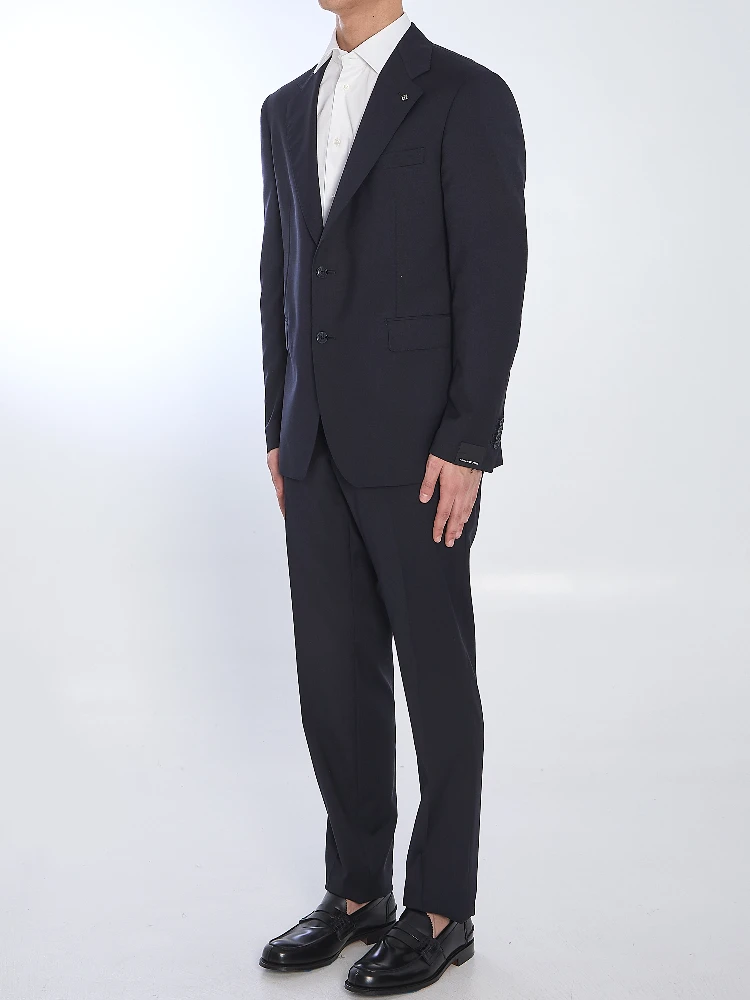 Virgin wool two-piece suit alternative