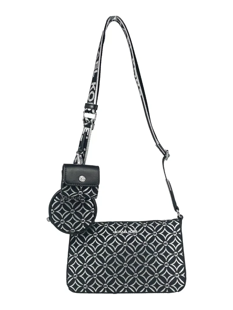 Crossbody Tech Attachment Bag Purse Black
