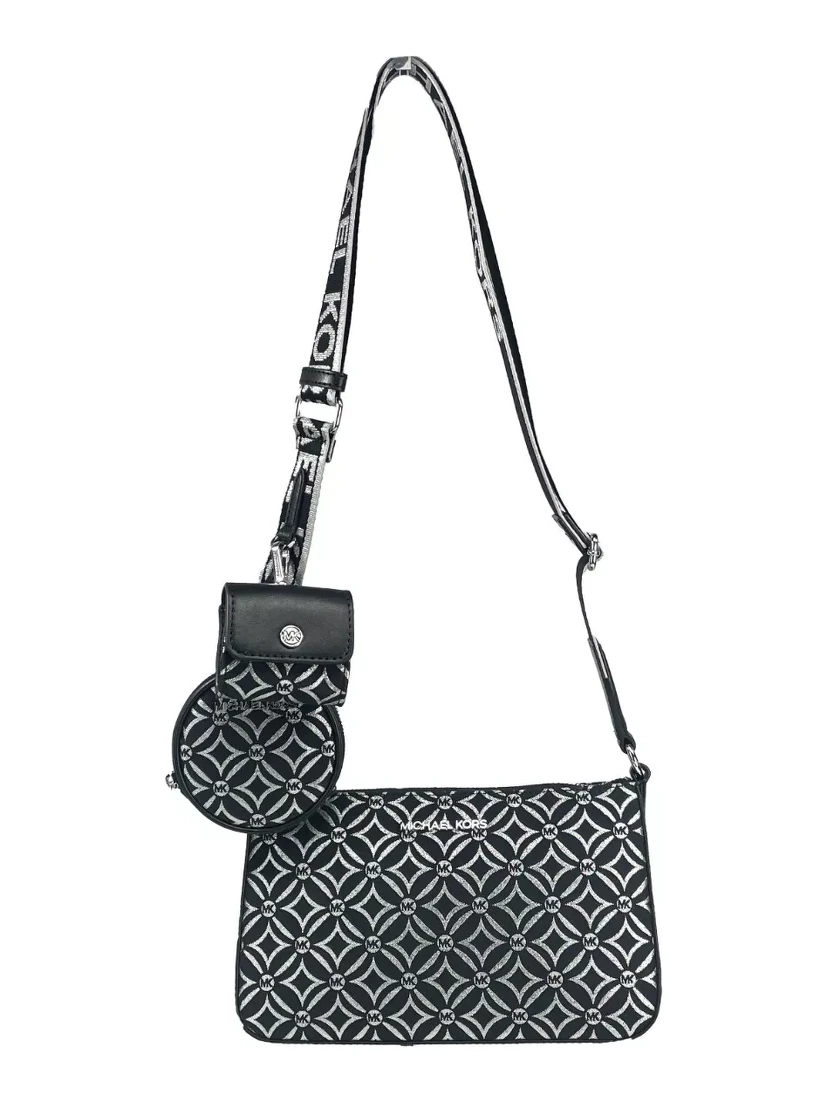 Crossbody Tech Attachment Bag Purse Black