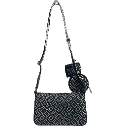 Crossbody Tech Attachment Bag Purse Black