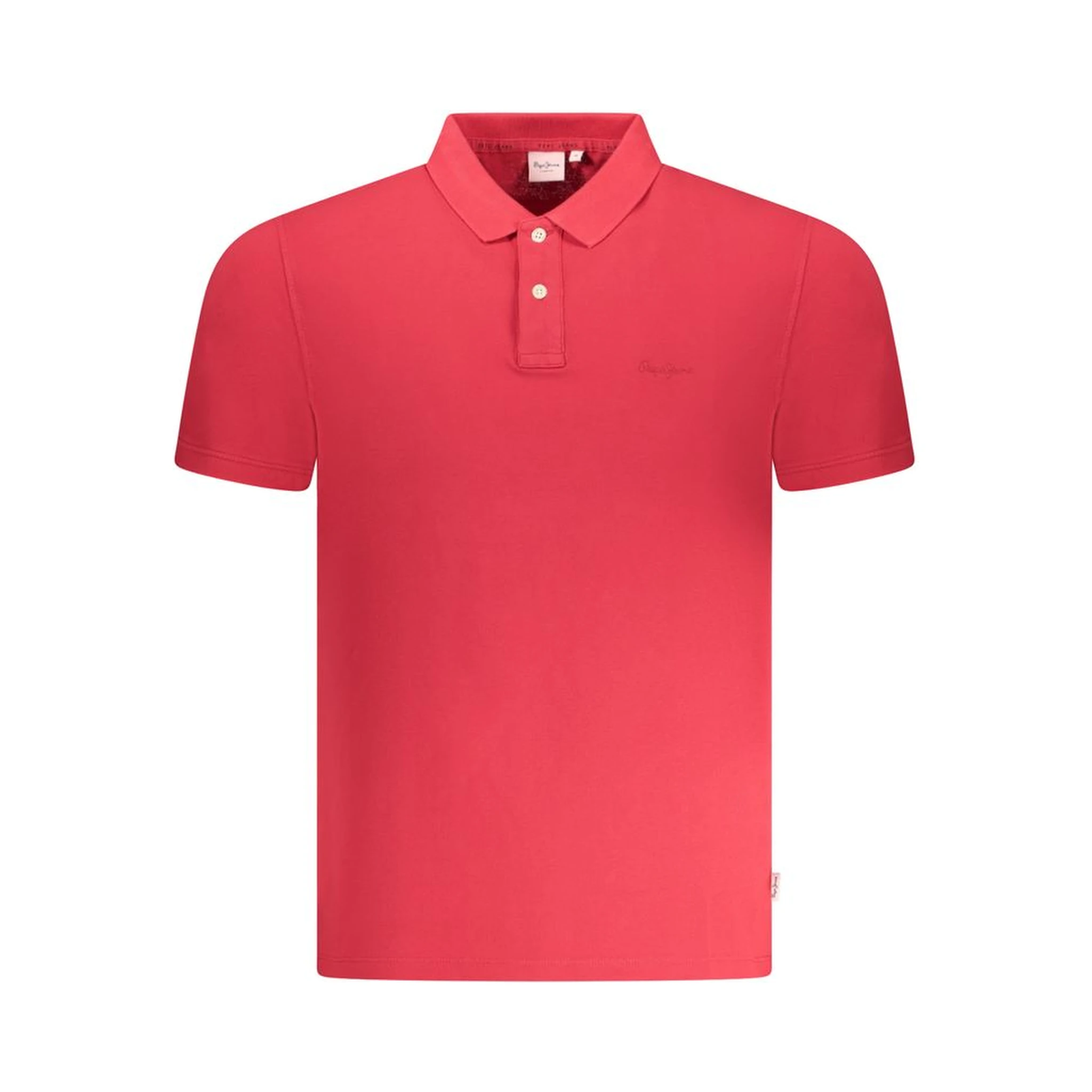 Red Cotton Polo Shirt